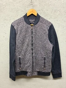 Chaqueta Bomber Abercrombie & Fitch Para Hombre’s M Gris Acolchada Cremallera Mezcla de Lana - Imagen 1 de 8