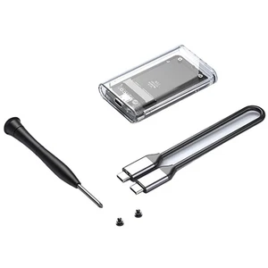  Transparent External Adapter MSATA SSD Enclosure Case to USB 5Gbps G9N49417 - Picture 1 of 10