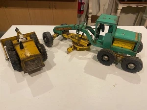 Two Australian Boomaroo excavation toys Circa 1950 . Bulldozer and Grader - Picture 1 of 18