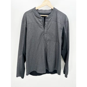 Nike Shield grau Golf Viertel Reißverschluss Jacke wasserabweisend Pullover Herren Large - Bild 1 von 9