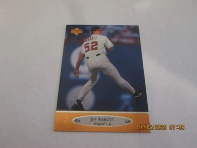 Tarjeta base Jim Abbott Angels 1996 cubierta superior #292 envío gratuito Foto 1 de 2