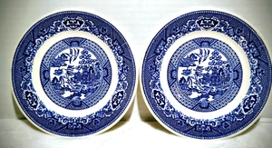 Piattini Blue Willow Ware by Royal China 6,25” piatti 2 pane dessert lotto di 2 - Foto 1 di 6