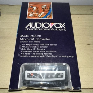 NUEVO STOCK ANTIGUO AUDIOVOX FMC-2C MICRO FM CONVERTIDOR CON CAJA - Imagen 1 de 7