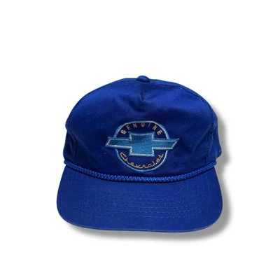 Gorra Chevrolet para hombre con logotipo bordado con cordón azul a presión ajustable Foto 1 de 4