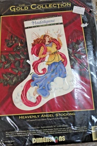 Dimensions Gold HIMMLISCHER ENGEL Strumpf Weihnachten Kreuzstich Set #8450 - Bild 1 von 2