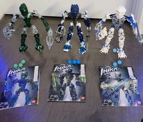 Lego Bionicle Inika Trio 8728 Toa Hahli + 8732 Toa Matoro + 8731 Toa Kongu