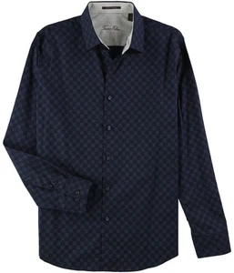 Tasso Elba Mens Dress Button Up Shirt, Blue, Small - Picture 1 of 1