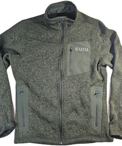 Kuiu Fleecejacke Herren Medium Grün Full Zip Outdoor Wandern Walking Jagd - Bild 1 von 12