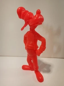 Vintage Disney geformte Kunststoff rote Figur Spielzeug doof - Bild 1 von 7