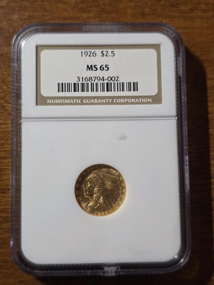 1926 $2.5 Sesquicentennial Commemorative Gold NGC MS65 - Image 1 of 3