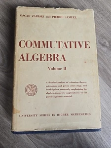 Commutative Algebra by Oscar Zariski and Pierre Samuel 1959 Hardcover Vol 2 - Foto 1 di 10
