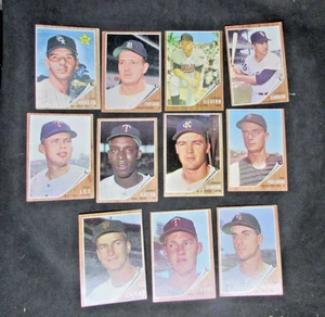 Group of 11 Topps Baseball cards - 1962 (A - Picture 1 of 10