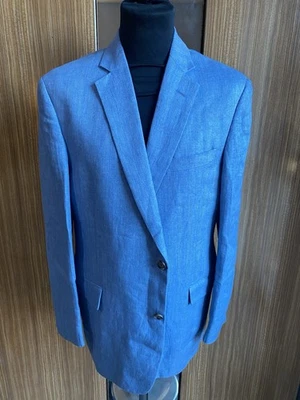 BROOKS BROTHERS REGENT SPORTS JACKET/BLAZER 42R LIGHT BLUE LINEN - Image 1 of 4