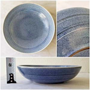 Pair of Heath Ceramics 6.75" x 1.75" Speckled Granite Blue Bowls - Picture 1 of 9