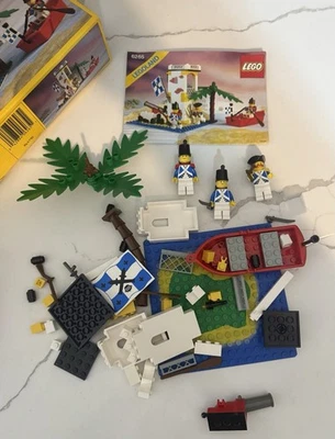 LEGO Pirates SABRE ISLAND 6265 VINTAGE 1989  100% COMPLETE Instructions BOX Read - Image 1 of 4