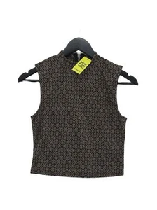 New Look Women's Top UK 8 Black Polyester with Viscose Cropped - Picture 1 of 5