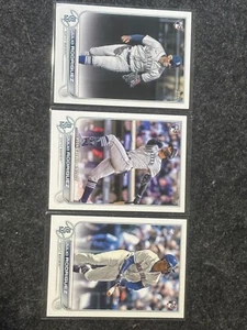 2022 Topps Julio Rodriguez Rookie Variations Lot Of 3 - Bild 1 von 3