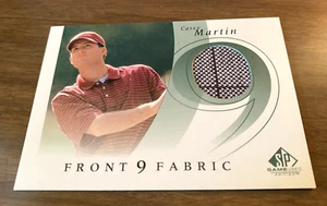 2002 SP Game Used CASEY MARTIN Front 9 Fabric Shirt Jersey RC #F9S-MA PGA TOUR - Picture 1 of 2