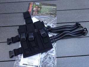 BLACKHAWK SMG- Pouch 3-fach MP5 Magazintasche mit Bein-Plattform schwarz, neuw - Bild 1 von 5