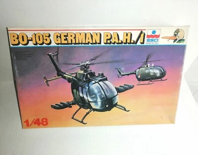 ESCI 1/48 ELICOTTERO BO-105 GERMAN P.A.H./1 KIT MONTAGGIO REF.4054 MADE IN ITALY - Immagine 1 di 2