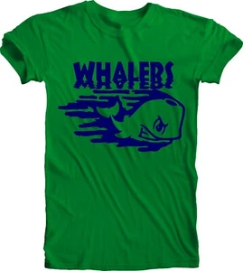 T-shirt verde Hartford Whalers Punky DEFUNCT NHL OLD TIME hockey su ghiaccio NHL - Foto 1 di 4