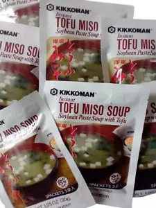 Kikkoman Instant TOFU MISO Soybean Paste Soup w/ Tofu, 1.05oz, Lot of 5 - Picture 1 of 5