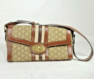 Rosetti Women's Brown Tan Cloth Leather Strap Handbag - Picture 1 of 8