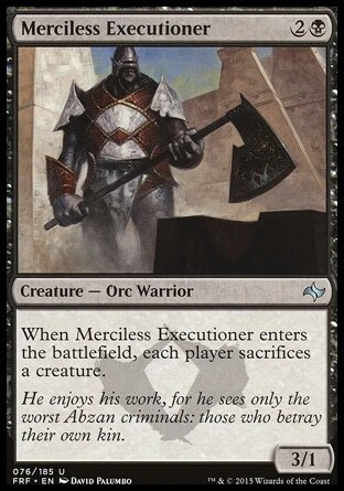 MTG Magic the Gathering Merciless Executioner (76/189) Fate Reforged LP - Image 1 of 1