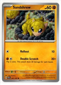 Pokemon Twilight Masquerade 097/167 Sandshrew - Picture 1 of 2