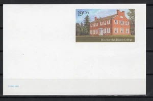B459 - Scott #UX172 Beecher Hall, Illinois College 1993 postal 19c sin usar - Imagen 1 de 1