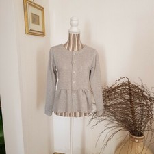 Felpa in lurex e cotone garzato sartoriale
