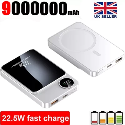 90000mah Magsafe Power Bank Portable Charger Magnetic Battery Pack For iPhone UK - Image 1 of 4