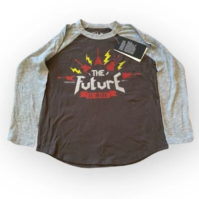 Chaser Boy’s The Future is Mine Camiseta Raglán Gráfica Camiseta de Béisbol Talla 6 Nueva con Etiquetas Foto 1 de 4