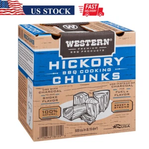 Portable BBQ Cooking Chunks Hickory BBQ Cooking Chunks 500 Cubic inch Hickory - Picture 1 of 9