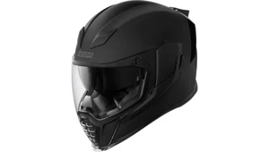 Icon Airflite Motorcycle Street Bike Helmet Rubatone Black Adult Mens Large LG L - Bild 1 von 3