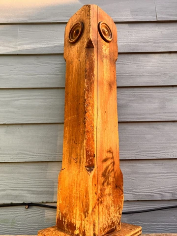 Vintage Wood Newell Post Architectural Antique Plant Stand Pedestal Post Cover