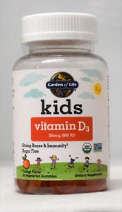 Garden of Life Kids Organic Vitamin D3 Gummy 60 Gummies Orange 800iu 20mcg