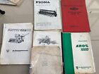 Vintage Job Lot x5 AB of Sweden Harvester Manuals. Bredal Spreader,Fiona Drill-