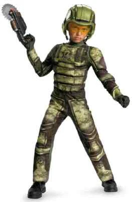 Нога солдат военного армии камуфляж Halo карнавальный костюм Хэллоуин Deluxe детский костюм - Изображение 1 из 2