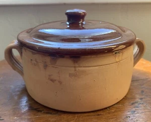 DE COLECCIÓN BIA Cordón Azul Aegitna VALLAURIS Terra Cotta 6" con OLLA DE FRIJOLES Francia con Tapa - Imagen 1 de 15
