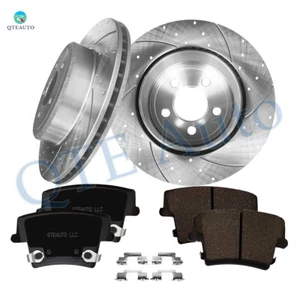 6PC Rear 320mm Drilled Brake Rotors-Ceramic Brake Pad For 2006-2008 Chrysler 300 - Picture 1 of 8