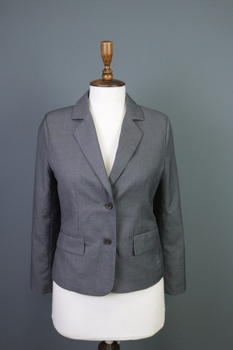 Giacca blazer THOM BROWNE New York grigia lana tagliata taglia M