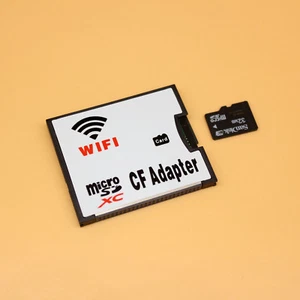 MicroSD Card to Wifi Wireless CF Card Type I Adapter, TF to Wifi CompactFlash - Picture 1 of 4