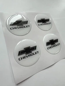 Set of 4 pcs Chevrolet Center Wheel Cap Stickers Decal Rims Emblem Logo - Picture 1 of 6