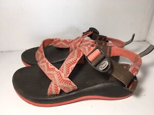 Chaco Classic Pink Salmon Strap Beach Sandals Kids Size 2