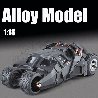 1:18 Batman Batmobile Tumbler Alloy Diecast Car Model Sound Light Kids Promotion - Image 1 of 4