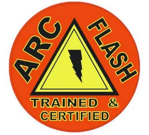 Arc Flash Trained & Certified Hard Hat Decal Hardhat Sticker Helmet Safety H84 - Picture 1 of 1