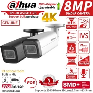 NEW !Dahua Original 8MP Starlight IP Camera WizSense 5X ZOOM IPC-HFW2841T-ZS - Picture 1 of 22