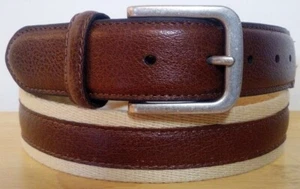 Cinturón web informal George 35 mm para hombre caqui y marrón variedad de tallas - Imagen 1 de 7