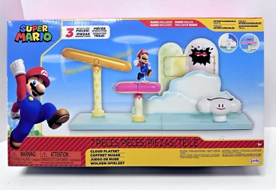 Super Mario Toy Cloud Playset Includes 2.5" Mario Figure Jakks Pacific Nintendo - Image 1 of 2